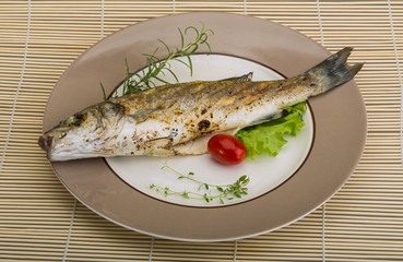 Grilled seabass