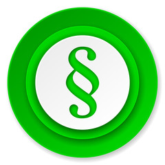 paragraph icon, law sign