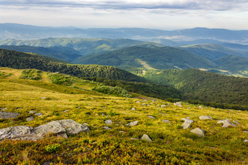 Naklejka premium stones on the hillside