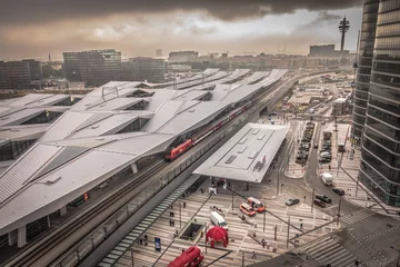 Fotobehang Wenen - Centraal Station © daskleineatelier