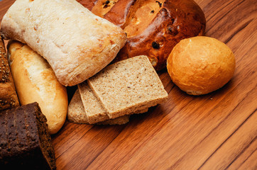 different sorts of bread
