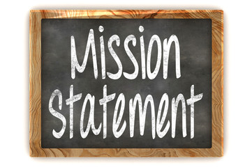 Fototapeta premium Blackboard Mission Statement