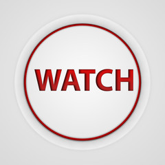 watch circular icon on white background