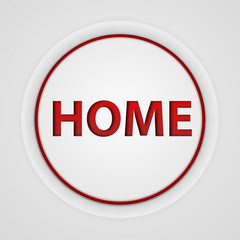 home circular icon on white background