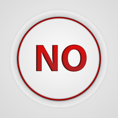 no circular icon on white background