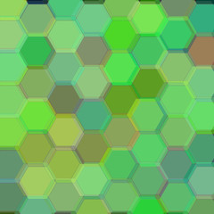 Background with dark green hexagons. Raster