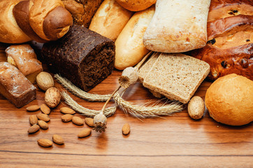 different sorts of bread