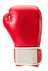 boxing glove isolated on the white background