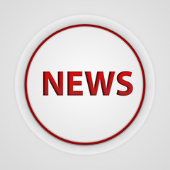 News circular icon on white background