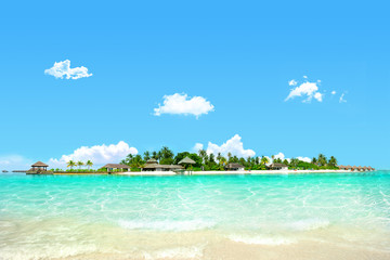 Beautiful island with clear water