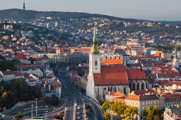 Foto op Plexiglas Bratislava - City View © daskleineatelier