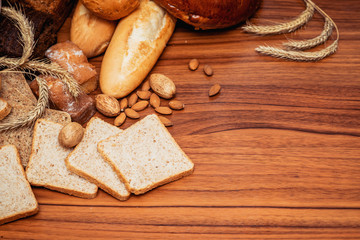 Fototapeta premium different sorts of bread