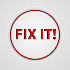 Fix it circular icon on white background