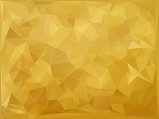 Abstract polygonal background gold Vektor
