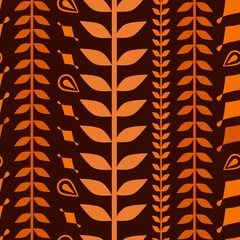 Seamless pattern with wheat