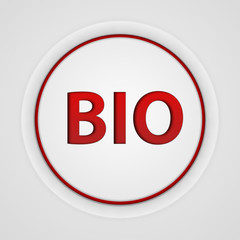 Bio circular icon on white background