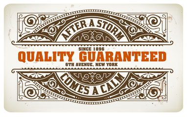 Retro label, Vector file. Coffee drops details
