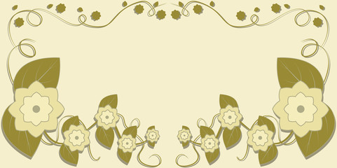 Fototapeta premium Card with flowers