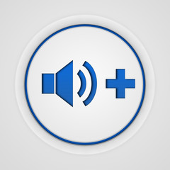 Fototapeta premium volume circular icon on white background