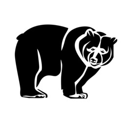 Bear black icon