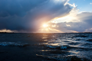 Obraz premium Windy lake