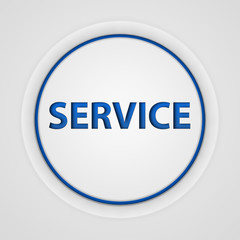 Service circular icon on white background