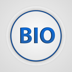 Bio circular icon on white background