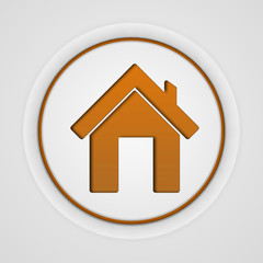 home circular icon on white background