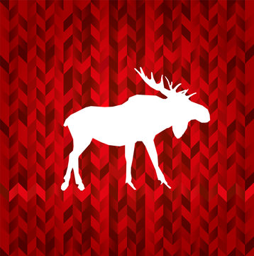 Moose reindeer pattern regular