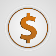 money circular icon on white background