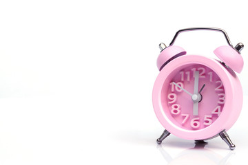 pink alarm clock