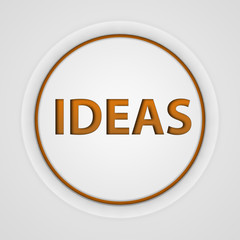 Ideas  circular icon on white background