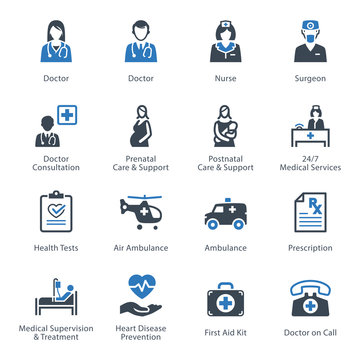 Medical & Health Care Icons Set 1 - Services