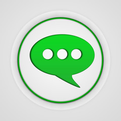 forum circular icon on white background