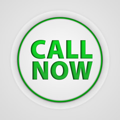 call now circular icon on white background