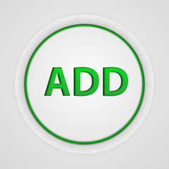 add circular icon on white background