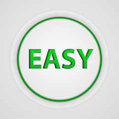 easy circular icon on white background