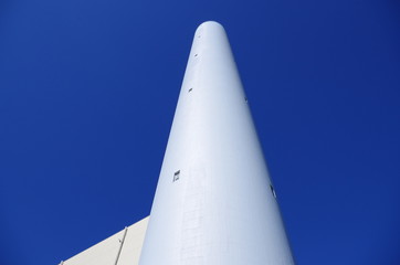 清掃工場の排気塔