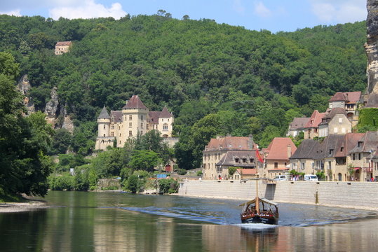 gabare sur la dordogne