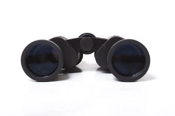 black binocular isolate on white background