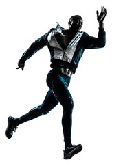 man runner sprinter jogger silhouette