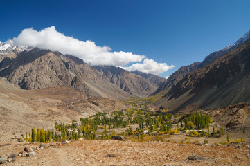 Beautiful valley near Phandar Lake, Northern Pakistan