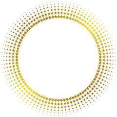 背景　円　星（ゴールド）