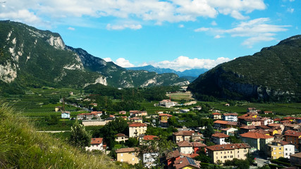Fototapeta na wymiar landscape Nago-Torbole, Italy