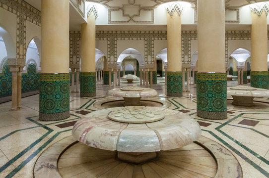 Interior Of A Traditional Moroccan Bath - Hammam