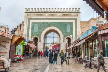 Fototapeten Gate to the medina in Fez, Morocco, Africa © philipus