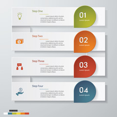 Design clean number banners template. Vector.