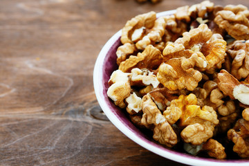 walnuts in a bowl
