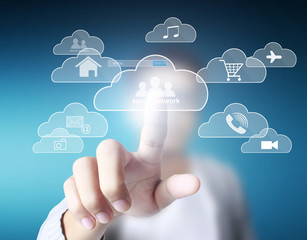 social network structure in  hand