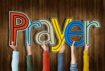 Prayer Word Concepts Isolated on Background